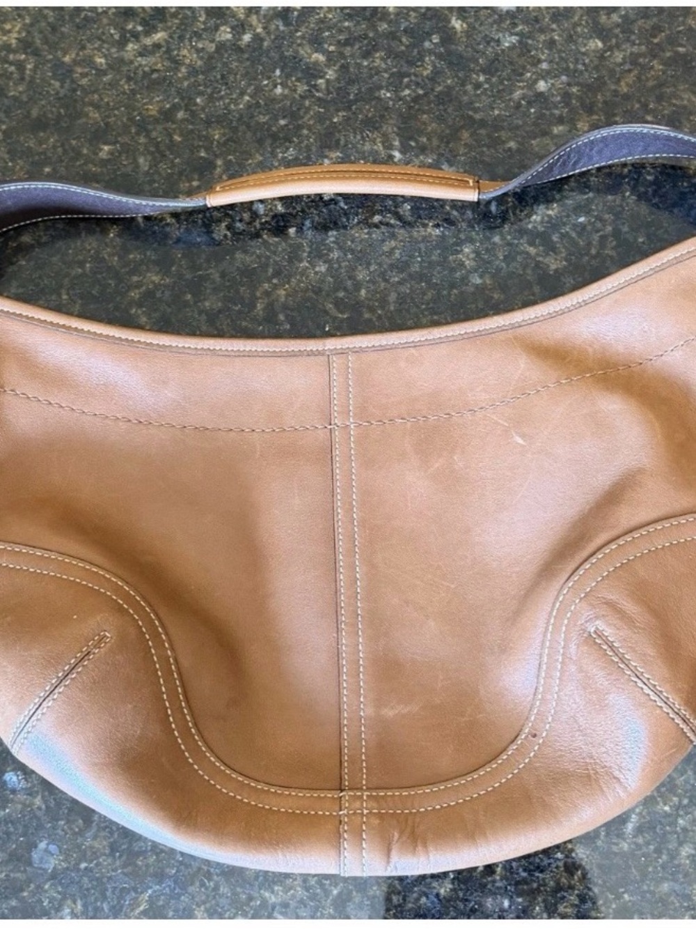 Coach Tan Leather Hobo Bag